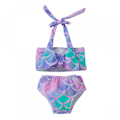 Miniatyrbild 1 av 4: Print barnsele badkläder flickor bikini set --- färgglada (storlek 120)
