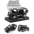 Pikkukuva 2 / 2: Kirkas Musta Brabus [Kuusi Ovea + Ääni Ja Valo + Näyttöjalusta] 1:32 Seosauto Malli Simuloitu Ääni Ja Valo Ovi Maastoauto