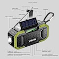 Pikkukuva 3 / 5: Hätäradio, Sepeda Kannettava Radio Langaton Kaiutin, NOAA Sääradio Koti- ja Ulkokäyttöön AM/FM:llä, Käsikäyttöinen Radio (Musta)