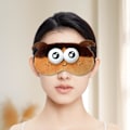 Miniatyrbild 7 av 7: Sovmasker, Söt Plysch Sovmask Lätt Justerbar Ögonbindel Fuskpäls Mask för Kvinnor Män Barn Sömn Resa Tupplur