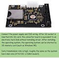 Miniatyrbilde 4 av 5: 2 stk SD SDHC-kort til IDE 3,5\" 40-pin hann-adapter hann IDE-harddiskadapter