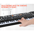 Miniatyrbilde 6 av 11: Barnekeyboard Piano 61 Tangenter Elektronisk Multifunksjonell Musikk Pedagogisk Leker med Mikrofon for Gutter og Jenter