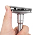 Miniatyrbillede 4 af 6: Ny Justerbar Sikkerheds Barberkniv Herre Folde Barbering Dobbeltkant Klassisk Sikkerhed silver