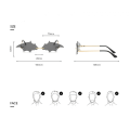Miniatyrbillede 5 af 5: Hjerte solbriller til mænd/kvinder Rimless fest unikke solbriller metal bal Halloween farverige briller
