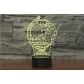Miniatyrbilde 4 av 8: WJ 3D Globe Fjernkontroll 16 Farger Nattlys Illusjon Akryl LED Bordlampe Sengelampe Barn Soverom Skrivebord Dekor Bursdagsgaver Leker for Barn