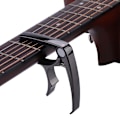 Miniatyrbillede 9 af 9: Holdbar bærbar guitar bas capo klemme bro pin trækker fjernelse tilbehør (glat sort)