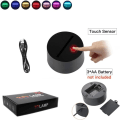 Miniatyrbillede 5 af 7: WJ Gray Fullbuster 3D LED-lampe til soveværelse Mange nattelys Anime-figur Værelsesindretning Gave 3D Illusion-lampe Goblins svans