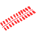 Miniatyrbillede 1 af 10: 24 stk. rene farve falske negle tips manicure dekoration kunstig negle kunst tip N5284-07
