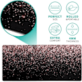 Miniatyrbillede 6 af 8: Roseguld Glitter Sort Gaming Mousepad, Udvidet Stor Mouse Mat Skrivebordsunderlag, Skrivebordsunderlag XL Mousepad, 3mm Tyk Lang Skridsikker Gummi