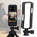 Miniatyrbild 11 av 11: Skyddande fodralhölje med 1/4 skruvport för Insta360 X3 panorama actionkamera tillbehör fallskydd svart