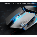 Miniatyrbilde 4 av 7: pw2 mekanisk gaming mus kablet dataspillmus lysende makro programmering USB mus hjemmekontor svart