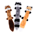 Pikkukuva 1 / 6: No Stuffing Squeaky Plush Koiran Leikki, Kettu, Pesukarhu ja Orva