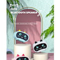 Miniatyrbild 2 av 6: JUSTUP Sömnträningsklocka Väckarklocka Trådlös Bluetooth högtalare Väckarklocka Bärbar Söt stereo för barn Flickor Pojkar Sovrum --- Grön A