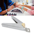 Miniatyrbillede 11 af 11: Falske negleklippere U-form negleklipper rustfrit stål falske negleklipper multifunktionel manicure værktøj sølv