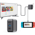Miniatyrbild 2 av 5: Switch Dock Laddare Adapter för Switch OLED, 3 i 1 Switch Laddare för TV, Switch TV Dock med USB 3.0-port (EU-kontakt)