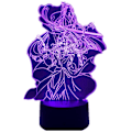 Miniatyrbillede 1 af 5: 3CX Mo Dao Zu Shi USB 3D LED Lampe Anime Manga Lan Wang Ji og Wei Wu Xian Soveværelses Dekoration Natlampe 7/16 Farve Fjernbetjening Berøringskontakt