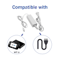 Miniatyrbild 6 av 7: Laddare för Wii U Gamepad, AC-strömadapterladdare för Nintendo Wii U Gamepad Fjärrkontroll