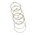 Miniatyrbilde 4 av 11: Akustiske gitarstrenger i messing, standard, lette, 6 strenger, erstatningsstrenger for gitar