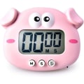 Miniatyrbild 1 av 6: Kök Timer, Elektronisk Kök Timer Med Lcd-Display, Idealisk Kök Alarmklocka För Matlagning, Bakning.（Gris）