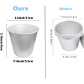 Miniatyrbillede 3 af 6: 12 Stk. buddingforme til bagning af enkel muffinplade cupcakeforme ramekiner kopper non-stick soufflé darioles forme aluminium, 8 cm H