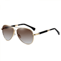 Miniatyrbilde 1 av 9: Polariserte Aviator Solbriller for Kvinner og Menn, med 100% UV-beskyttelse Brune Gradient Linser og Lett Metallramme