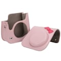 Miniatyrbild 10 av 11: PU-läder Antidrop Retro Axelskyddande Kameraväska Väska för Instax mini11/8/9(Rosa )
