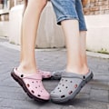 Miniatyrbillede 4 af 5: Unisex Have Clogs Sko Kvinder Mænd Sommer Slide On Sandaler-Grå(40/41 EU)