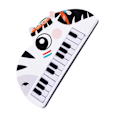 Miniatyrbild 3 av 11: Piano Keyboard för Barn Cartoon 22 Tangenter Tidig Utbildning Djur Småbarn Elektroniskt Piano Leksaker Zebra Stil