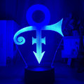 Miniatyrbilde 1 av 5: 3D nattlys LED akryl LED nattlys Prins symbol logo nattlys for kontor rom dekorasjon sensor fargeendring bord USB