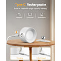 Miniatyrbillede 5 af 7: Væglampe, Touch Control Væglampe, 3 Lysstyrkeniveauer & 3 Farver Vægmonteret 360° Rotation LED Væglampe, Indendørs Billedlampe Læselampe white