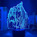 Miniatyrbillede 3 af 7: WJ 3D Illusion Lampe Anime Mo Dao Zu Shi LED Natlampe til Børns Soveværelse Dekoration RGB 16 Farver med Fjernbetjening Akryl Farverig Bordlampe