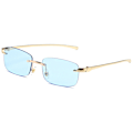 Miniatyrbilde 2 av 4: Solbriller for kvinner og menn Retro Aviator Square Goggle Classic Frame briller