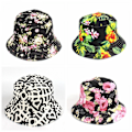 Pikkukuva 3 / 4: Unisex Print Kaksisuuntainen Käännettävä Bucket Hat (HATF016)