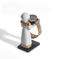Miniatyrbilde 4 av 4: Urklokke Stativ Astronaut Harpiks Figur Modell Urholder Dekorasjon Oppbevaringsstativ for Smykker Ur Armbånd