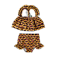 Miniatyrbild 1 av 5: Flickor Badkläder  Tryckt Sling Baddräkt Två Delar Set --- Honey Nest （Storlek 80cm）