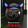 Miniatyrbild 7 av 7: Bluetooth-högtalare med LED-väckarklocka, musikspelare, trådlös bollformad klockhögtalare, minihögtalare, väckarklocka