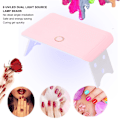 Pikkukuva 8 / 11: 24W Kannettava Taitettava USB LED UV Kynsilakkauuni Geelilakka Kuivaaja Kynsi Taide Kone Pinkki