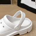 Miniatyrbillede 3 af 5: Træsko Mules Mesh Hurtigtørrende Åndbar Letvægtsslippers Slip On Havesko til Kvinder Mænd-Sort(44/45 EU)