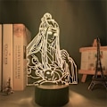 Miniatyrbillede 3 af 7: 3D Illusion Lampe Anime Mo Dao Zu Shi Wei Wuxian Figur Model Akryl Farverig Natlys Hjem Værelse Dekoration USB Skrivebordslampe Ven Fødselsdag Gave