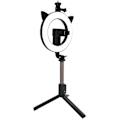 Miniatyrbillede 2 af 11: LED-fyldlys Bluetooth Live Streaming Selfie Ring Light Bærbar Makeup Justerbar Lys