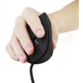 Miniatyrbillede 5 af 5: Kablet lodret mus, 800/1200/2000/3200 Justerbar DPI Høj følsomhed Ergonomisk USB-mus til computere og bærbare computere Sort