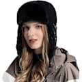 Miniatyrbillede 1 af 6: Dame og Herre Vinter Trapper Hatte Øreklapper Ushanka Pilot Trooper Jagthue Udendørs Ski Sne Vindtæt Kasket,01