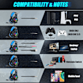 Miniatyrbillede 6 af 7: Gaming Headset PS5 PS4 Headset med 7.1 Surround Sound, Gaming Hovedtelefoner med Støjreduktion Fleksibel Mikrofon RGB LED Lys Hukommelse Ea