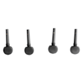 Miniatyrbillede 9 af 11: 4 stk. Violin Tuning Peg Bærbar Fint Udseende Træ Violin Peg Udskiftning Sort M00591