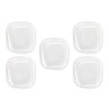 Miniatyrbild 9 av 11: 50 st nagelfärgskort transparent säkert glas fyrkantig tå nagellack färgdisplaykort