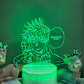 Miniatyrbillede 4 af 7: JUSTUP 3D Anime Illusion Lampe Fjernbetjening 3D LED Nattelys til Børns Soveværelse Dekorativ Lampe --- Crack Seat