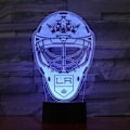 Miniatyrbilde 2 av 2: Akryl Lampe Rugby Hjelm 3D Nattlys Nyhet Gaver 7 Farger Skiftende Led Skrivebord Bordlampe for Gutter Gaver