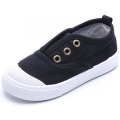 Miniatyrbillede 1 af 4: Drenge- og pigesko i lærred - lette slip-on sneakers - løbesko - sorte (størrelse 30)
