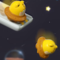 Miniatyrbillede 7 af 8: Ejektion Inertial Legetøj Uddannelsesmæssig Underholdning Mini UFO Form Træk Tilbage Tryk for at Glide Legetøjsbil Fødselsdagsgave(Lille Monster)