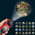 Miniatyrbillede 1 af 7: Uddannelsesmæssige Sjove Legetøjs Projektor Lommelygte Lysende Legetøj Projektionslegetøj Dinosaur Vægtorsk Dinosaur Lommelygte og Projektor Legetøj til